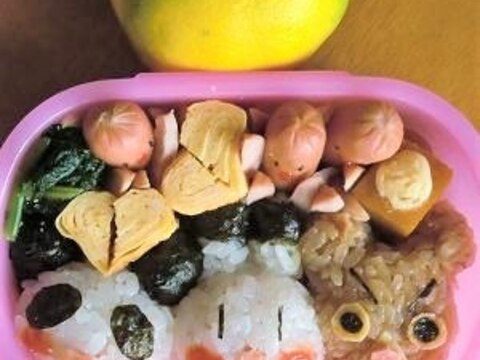 こどものお弁当 アニ横おにぎり レシピ 作り方 By R Chibico 楽天レシピ